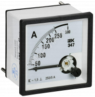 Амперметр Э47 250/5А класс точн. 1.5 72х72мм IEK IPA10-6-0250-E - smartlife-ural.ru – Екатеринбург