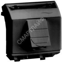 Розетка компьютерная 1-м СП 2мод. Brava RJ45 кат.5E черн. DKC 77642N - smartlife-ural.ru – Екатеринбург