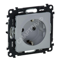 Розетка 1-м СП Valena Life 16А IP20 250В 2P+E защ. шторки винтов. клеммы с лицев. панелью механизм алюм. Leg 753624 - smartlife-ural.ru – Екатеринбург