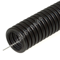 Труба гофрированная ПНД легкая d20мм с протяжкой 350 Н безгалоген. (HF) стойкая к УФ черн. (уп.25м) Промрукав PR02.0124 - smartlife-ural.ru – Екатеринбург