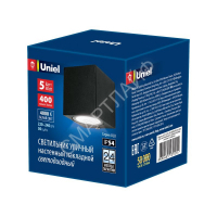 Светильник светодиодный архитектурный ULU-S05A-5W/4000К IP54 BLACK уличный накладной бел. свет корпус черн. Uniel UL-00006806 - smartlife-ural.ru – Екатеринбург
