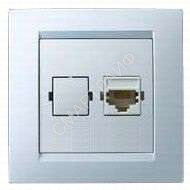 Розетка компьютерная СП Simon15 RJ45 IP20 бел. Simon 1590598-030 - smartlife-ural.ru – Екатеринбург