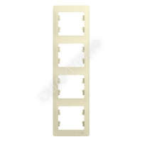 Рамка 4-м Glossa вертикал. беж. SE GSL000208 - smartlife-ural.ru – Екатеринбург