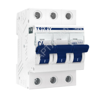 Выключатель автоматический модульный 3п C 4А 6кА PRIZMA TOKOV Electric TKE-PZ60-MCBI-3-4-C - smartlife-ural.ru – Екатеринбург
