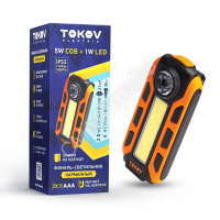 Фонарь-брелок на батарейках TKE-BF-B-03 АААх3 оранж.-черн. TOKOV ELECTRIC TKE-BF-B-03 - smartlife-ural.ru – Екатеринбург