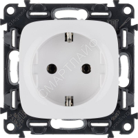 Розетка 1-м СП Valena Allure 16А IP2X 250В 2P+E безвинтов. клеммы с лицев. панелью механизм бел. Leg 753721 - smartlife-ural.ru – Екатеринбург