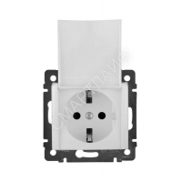 Розетка 1-м СП Valena 16А IP21 2P+E с заземл. защ. шторки с крышкой винты механизм бел. Leg 774422 - smartlife-ural.ru – Екатеринбург