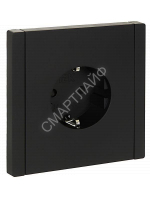 Розетка СП FORTE&PIANO FP115 16А с заземл. защ. шторки винт. крепл. черн. IEK FP-R14-16-K02 - smartlife-ural.ru – Екатеринбург
