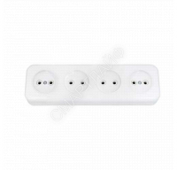 Розетка 4-м ОП 16А IP20 без заземл. бел. Bylectrica РА16-246 - smartlife-ural.ru – Екатеринбург