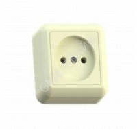 Розетка 1-м ОП Оптима РА10-375 10А IP20 без заземл. с монтаж. пластиной сл. кость Кунцево 8035 - smartlife-ural.ru – Екатеринбург