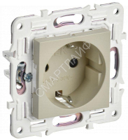 Розетка SKANDY 16А с заземл. защ. шторки SK-R04B беж. IEK SK-R14-16-K10 - smartlife-ural.ru – Екатеринбург