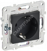 Розетка SKANDY 16А с заземл. защ. шторки SK-R04G графит IEK SK-R14-16-K53 - smartlife-ural.ru – Екатеринбург