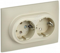 Розетка 2-м SKANDY 16А с заземл. без защ. шторок в сборе SK-R08B беж. IEK SK-R21-16-K10-F - smartlife-ural.ru – Екатеринбург