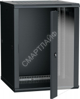 Шкаф 19дюйм LINEA W 18U 600х600мм настен. стекл. дверь RAL9005 ITK LWR5-18U66-GF - smartlife-ural.ru – Екатеринбург