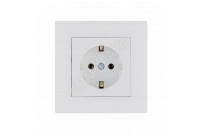 Розетка 1-м керамика Karea RIZZ с заземл. бел. Makel 88001008 - smartlife-ural.ru – Екатеринбург