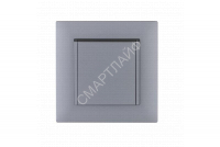 Розетка 1-м с крышкой Karea RIZZ STAR с заземл. сер. Makel 88065029 - smartlife-ural.ru – Екатеринбург