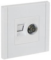 Розетка 2-м TV+RJ45 кат.5E FORTE&PIANO FP236 бел. IEK FP-AK20-1-K01 - smartlife-ural.ru – Екатеринбург