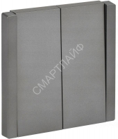 Выключатель 2-кл. СП FORTE&PIANO 10А FP505 сталь IEK FP-V20-0-10-1-K46 - smartlife-ural.ru – Екатеринбург