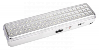 Фонарь-светильник аккумуляторный Accu9-L60-wh аварийный 60SMD яркий 300лм 2ч/эконом 90лм 6ч 220В аккум. Li-ion 3.7В 2.4А.ч бел. JazzWay 5024540 - smartlife-ural.ru – Екатеринбург
