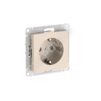 Розетка AtlasDesign 16А с заземл. защ. шторки быстрозажим. клем. механизм беж. SE ATN000245S - smartlife-ural.ru – Екатеринбург