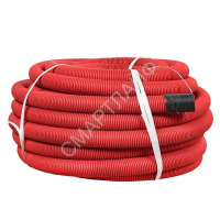 Труба гофрированная двустенная ПНД гибкая d63мм с протяжкой SN13 красн. (уп.50м) PROxima EKF tg2st-63-50m - smartlife-ural.ru – Екатеринбург