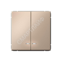 Выключатель 2-кл. ArtGallery (сх. 5а) 10AX с подсветкой быстрозажим. клем. механизм песочн. SE GAL001253S - smartlife-ural.ru – Екатеринбург