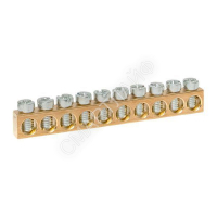 Шина PEN "ноль-земля" (6х9мм) 10 отв. для щитов Nova Unix Unix65 EKF nv-k10 - smartlife-ural.ru – Екатеринбург