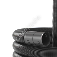 Труба гофрированная двустенная ПНД гибкая d50мм с протяжкой с муфтой для кабельной канализации SN13 250Н черн. (уп.100м) DKC 121950A - smartlife-ural.ru – Екатеринбург
