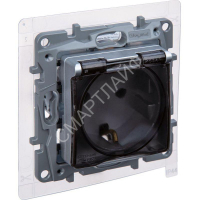 Розетка 1-м СП Etika 16А IP44 250В с заземл. со шторками с защ. крышкой безвинтов. зажимы алюм. IEK 672426 - smartlife-ural.ru – Екатеринбург