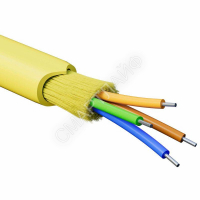 Кабель волоконно-оптический распределительный арамидные упрочняющие нити для внутренней прокладки нг(A)-HFLTx 4 ОВ категорияOS2 (G.652.D) плотный буфер 0.4кН барабан 500м DKC RNDT9C4YL03-E - smartlife-ural.ru – Екатеринбург