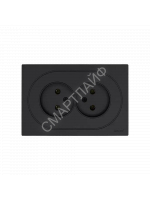 Розетка 2-м СП OSEN без заземл. ПБТ механизм черн. бархат LEZARD 743-4200-128B - smartlife-ural.ru – Екатеринбург