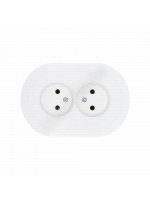 Розетка 2-м СП OSEN без заземл. ПБТ круглая бел. LEZARD 744-0200-128B - smartlife-ural.ru – Екатеринбург