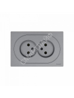 Розетка 2-м СП OSEN без заземл. ПБТ механизм сер. матов. LEZARD 743-7400-128B - smartlife-ural.ru – Екатеринбург