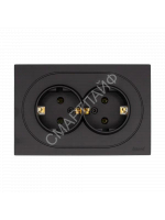 Розетка 2-м СП OSEN с заземл. ПБТ механизм черн. бархат LEZARD 743-4200-127B - smartlife-ural.ru – Екатеринбург