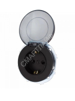 Розетка 1-м СП OSEN с заземл. с крышкой ПБТ механизм черн. бархат LEZARD 743-4288-123B - smartlife-ural.ru – Екатеринбург