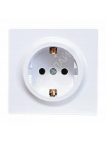 Розетка 1-м ОП LETO с заземл. ПБТ бел. LEZARD 752-0200-122B - smartlife-ural.ru – Екатеринбург