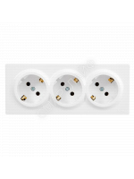 Розетка 3-м ОП LETO с заземл. закрытый корпус ПБТ бел. LEZARD 752-0200-127BUP - smartlife-ural.ru – Екатеринбург