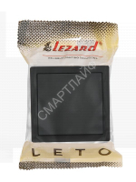 Выключатель 1-кл. ОП LETO черн. бархат LEZARD 752-4200-100 - smartlife-ural.ru – Екатеринбург