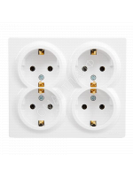 Розетка 4-м ОП LETO с заземл. закрытый корпус ПБТ бел. LEZARD 752-0200-127BDP - smartlife-ural.ru – Екатеринбург
