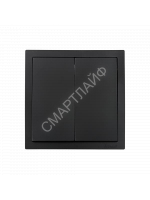 Выключатель 2-кл СП ZIMA IP20 10А безвинт. зажим черн. бархат LEZARD 704-4288-101QC - smartlife-ural.ru – Екатеринбург