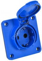 Розетка панельная MAGNUM 2P+PE 16А IP54 РП17-3 увел. фланец с защ. крышкой с заземл. син. IEK PSN71-016-3-4-54-K07 - smartlife-ural.ru – Екатеринбург