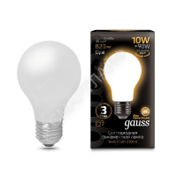 Лампа светодиодная филаментная Black Filament 10Вт A60 грушевидная матовая 2700К тепл. бел. E27 820лм GAUSS 102202110 - smartlife-ural.ru – Екатеринбург