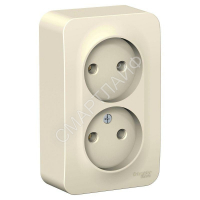 Розетка 2-м ОП Blanca 16А IP20 250В без заземл. без защ. шторок с изолир. пластиной молоч. SE BLNRA000212 - smartlife-ural.ru – Екатеринбург