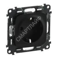 Розетка 1-м СП Valena Allure 16А IP2X 250В 2P+E безвинтов. клеммы с лицев. панелью механизм антрацит Leg 753931 - smartlife-ural.ru – Екатеринбург