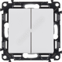 Выключатель 2-кл. СП Valena Life 10А IP20 250В с лицев. панелью безвинтов. зажимы механизм бел. Leg 752405 - smartlife-ural.ru – Екатеринбург