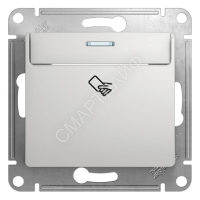 Выключатель карточный 1-кл. 1мод. СП Glossa 10А IP20 (сх. 6) механизм алюм. SE GSL000369 - smartlife-ural.ru – Екатеринбург