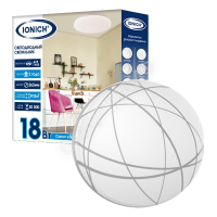 Светильник светодиодный 2220 18Вт 6500К IP20 1260лм d260х55мм бытовой настенно-потолочный IONICH 1709 - smartlife-ural.ru – Екатеринбург