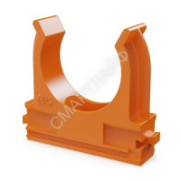 Держатель для труб (клипса) d32мм оранж. (в малой упак.) Промрукав PR13.0115 - smartlife-ural.ru – Екатеринбург