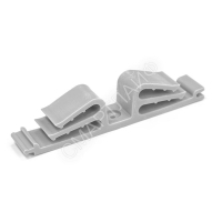 Держатель круглого кабеля двусторонний для прямого монтажа на 12 мест сер. (уп.25шт) Промрукав PR08.26526 - smartlife-ural.ru – Екатеринбург