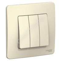 Выключатель 3-кл. СП Blanca 10А IP20 (сх. 1+1+1) 250В молочн. SE BLNVS100502 - smartlife-ural.ru – Екатеринбург